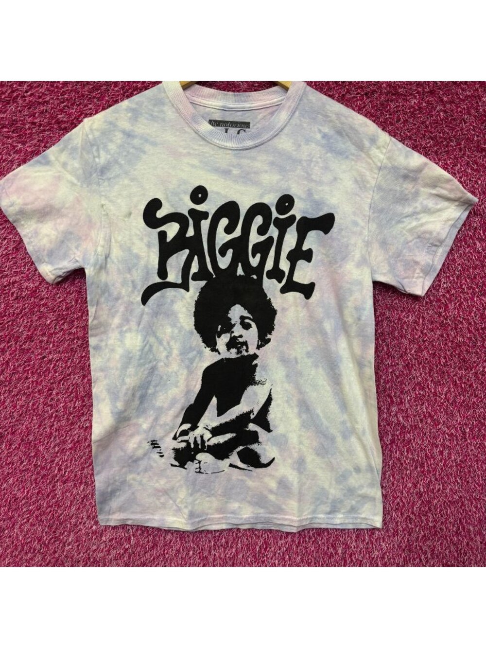 Notorious B.I.G Ready To Die Album Cover tiedye rap tee size medium